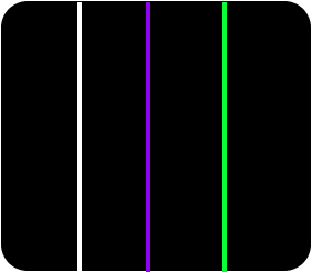 Tela de Samsung Galaxy com linha colorida vertical (branca, roxa ou verde) — o tipo mais comum de defeito após atualização